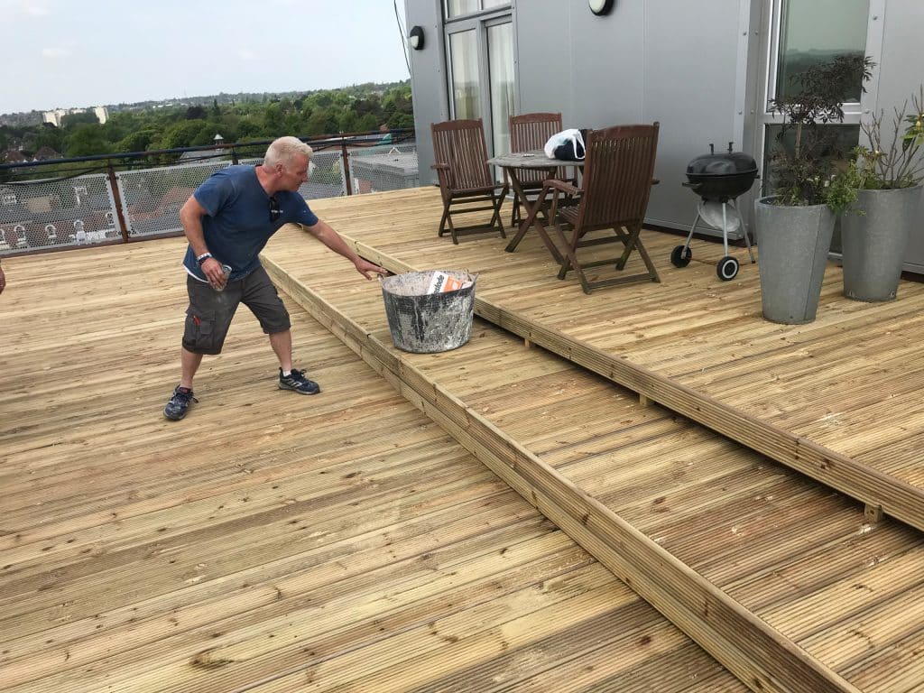 Penthouse Decking builder in Harborne