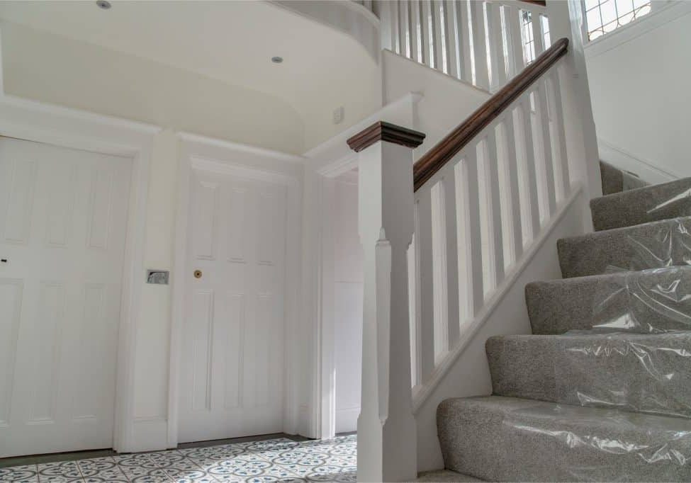 house renovation services - staircase and hallways complete