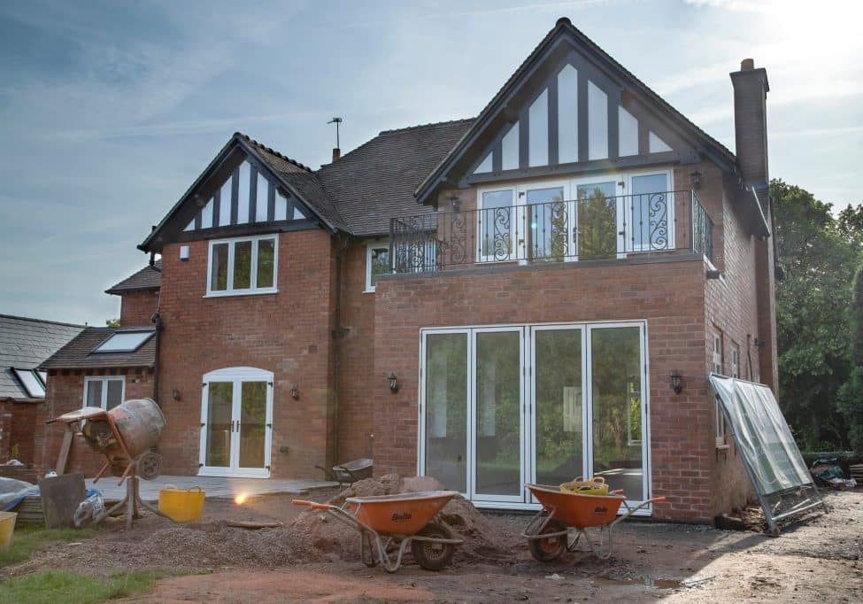 house extension with balcony